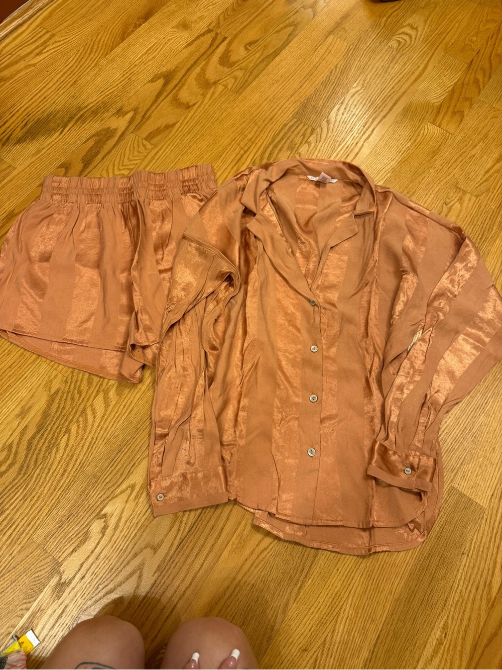 Victoria’s Secret Two-Piece Sleep Set in Copper